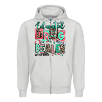 Dove Grey educated drug dealer nurse life Zipper Hoodie - RanaPortraitStore
