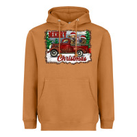 Meerkat christmas truck with cows Heavyweight Hoodie - RanaPortraitStore