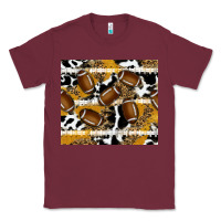 Burgundy football Classic Tee - RanaPortraitStore