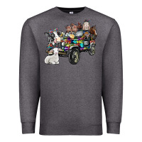 Charcoal Heather farm life Premium Sweatshirt - SublimationCraftShop