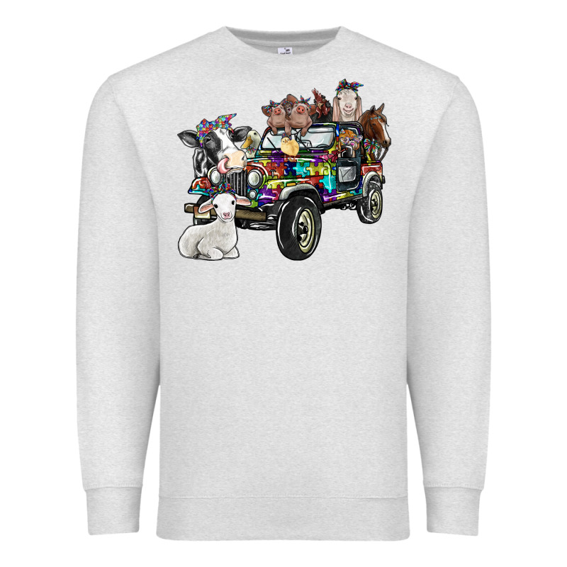 Farm Life Premium Sweatshirt by SublimationCraftShop | Teevron