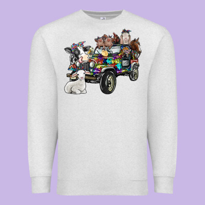 Farm Life Premium Sweatshirt Designed By Sublimationcraftshop