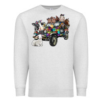 Oatmeal Heather farm life Premium Sweatshirt - SublimationCraftShop