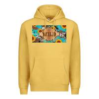 Antique Gold western wild and sunflower leopard turquoise cowhide licanse plate Premium Hoodie - Artiststas