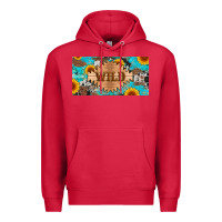 Cardinal western wild and sunflower leopard turquoise cowhide licanse plate Premium Hoodie - Artiststas
