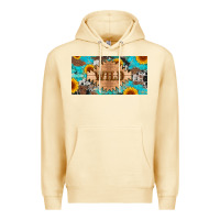 Pina Colada western wild and sunflower leopard turquoise cowhide licanse plate Premium Hoodie - Artiststas