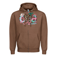 Chestnut floral cna certified nursing assistant Zipper Hoodie - RanaPortraitStore