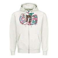 Floral Cna Certified Nursing Assistant Zipper Hoodie | Teevron