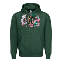 Sports Green floral cna certified nursing assistant Zipper Hoodie - RanaPortraitStore