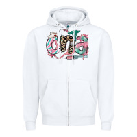 White floral cna certified nursing assistant Zipper Hoodie - RanaPortraitStore
