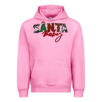 Fuchsia Pink Santa baby Urban Hoodie - BarkalooDesign