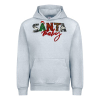 Heather Grey Santa baby Urban Hoodie - BarkalooDesign