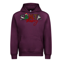 Mauve Wine Santa baby Urban Hoodie - BarkalooDesign