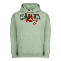 Pigment Oil Green Santa baby Urban Hoodie - BarkalooDesign