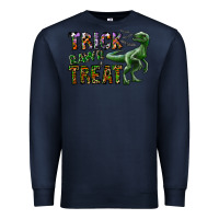 Navy Trick RAWR Treat Premium Sweatshirt - CowhideDigitalArt