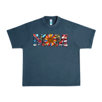 Midnight Navy mom with sunflower Urban Heavy Tee - Artiststas
