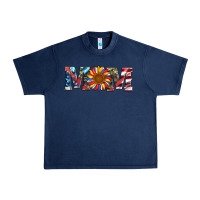 Navy mom with sunflower Urban Heavy Tee - Artiststas