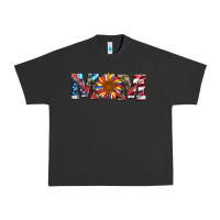 Pigment Black mom with sunflower Urban Heavy Tee - Artiststas