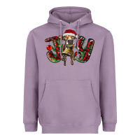 Lavender christmas joy with heifer Heavyweight Hoodie - RanaPortraitStore