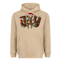 Mushroom christmas joy with heifer Heavyweight Hoodie - RanaPortraitStore