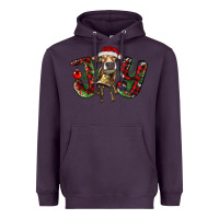 Plum christmas joy with heifer Heavyweight Hoodie - RanaPortraitStore