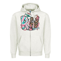 Oatmeal Heather floral rn registered nurse Zipper Hoodie - RanaPortraitStore