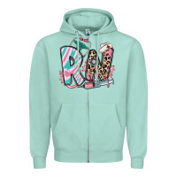 Seafoam floral rn registered nurse Zipper Hoodie - RanaPortraitStore