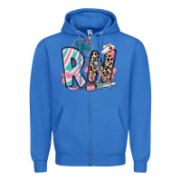 True Royal floral rn registered nurse Zipper Hoodie - RanaPortraitStore