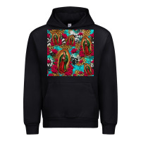 Black lady of guadalupe western seamless Urban Hoodie - Jasminsmagicworld