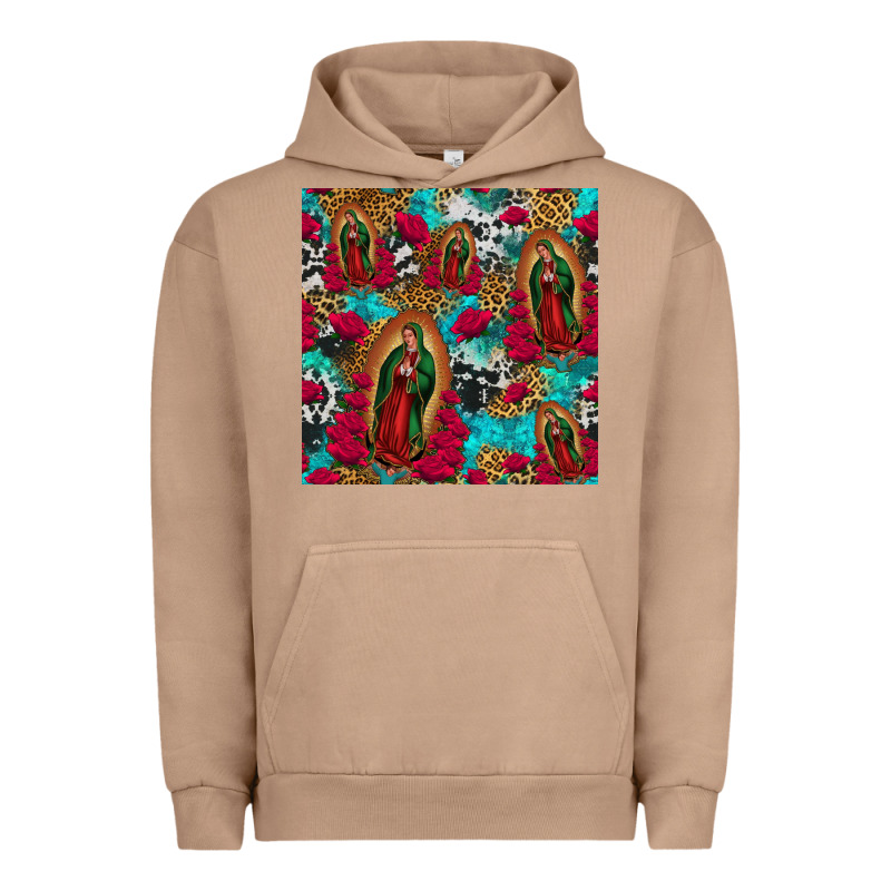 Lady Of Guadalupe Western Seamless Urban Hoodie by Jasminsmagicworld | Teevron