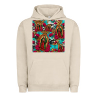 Pigment French Oak lady of guadalupe western seamless Urban Hoodie - Jasminsmagicworld