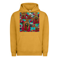 Pigment Peanut Butter lady of guadalupe western seamless Urban Hoodie - Jasminsmagicworld