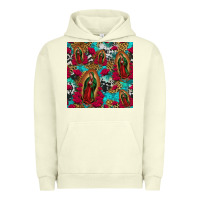 Pigment Pistachio lady of guadalupe western seamless Urban Hoodie - Jasminsmagicworld