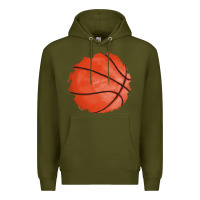 Army Green basketball patch Premium Hoodie - AdoDesignShop