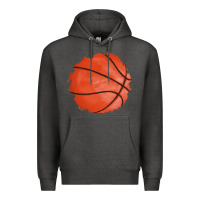 Charcoal Heather basketball patch Premium Hoodie - AdoDesignShop