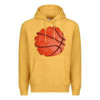 Mustard basketball patch Premium Hoodie - AdoDesignShop