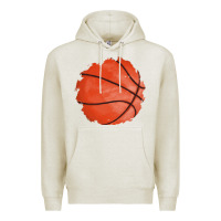 Oatmeal Heather basketball patch Premium Hoodie - AdoDesignShop