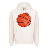 Pale Pink basketball patch Premium Hoodie - AdoDesignShop