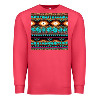 Cardinal aztec turquoise gemstone seamless pattern Premium Sweatshirt - HRA Design Shop