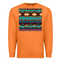 Carrot aztec turquoise gemstone seamless pattern Premium Sweatshirt - HRA Design Shop