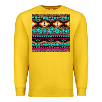 Lemon aztec turquoise gemstone seamless pattern Premium Sweatshirt - HRA Design Shop