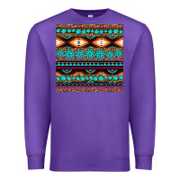 Purple aztec turquoise gemstone seamless pattern Premium Sweatshirt - HRA Design Shop