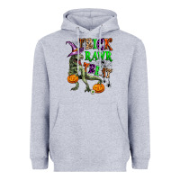 Heather Grey trick rawr treat Heavyweight Hoodie - Zillion Design Studio