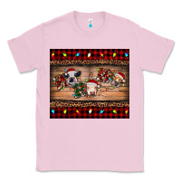 Bubblegum Pink hohoho christmas cows Classic Tee - RanaPortraitStore