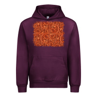 Mauve Wine serape turquoise  leather background Urban Hoodie - Jasminsmagicworld