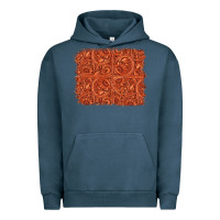 Pigment Midnight Navy serape turquoise  leather background Urban Hoodie - Jasminsmagicworld