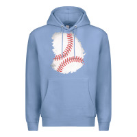 Colony Blue baseball patch Premium Hoodie - AdoDesignShop