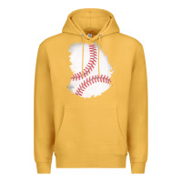 Mustard baseball patch Premium Hoodie - AdoDesignShop