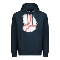Navy baseball patch Premium Hoodie - AdoDesignShop