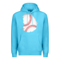 Ocean Blue baseball patch Premium Hoodie - AdoDesignShop